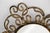 Brass Mid-Century Modern Decorative Hand Forged Wrought Iron Brass Finish Round Wall Mirror For Sale - Image 8 of 12
