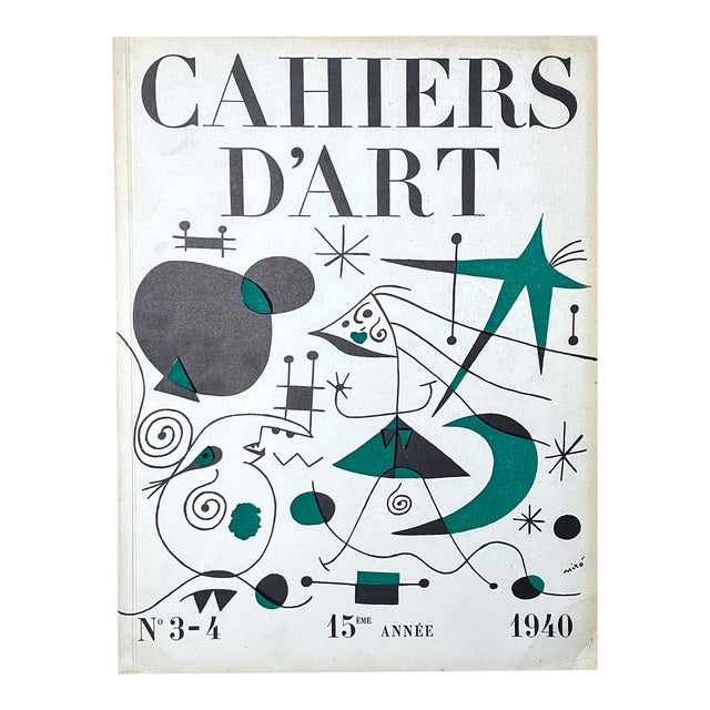 Original 1940 Revue Cahiers D’Art N°3-4 With Joan Miró Screenprint ...