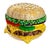21c Judith Leiber Cheese hamBurger Crystal Gold Minaudiere Evening Clutch Shoulder Bag For Sale - Image 16 of 16