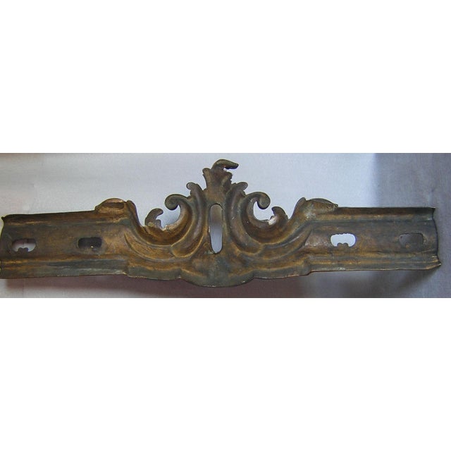 Antique Bronze French Rococo Architectural Element, Building, Fireplace Fragment For Sale - Image 6 of 6
