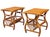 English Rattan End Tables With Magazine Racks - A Pair For Sale - Image 3 of 11