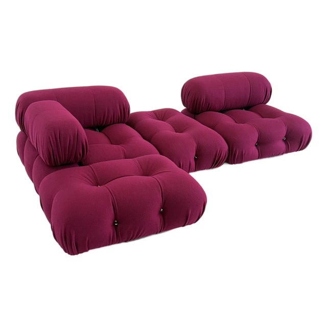 Camaleonda Modular Sofa in Bordeaux by Mario Bellini for B&B Italia, 2000s For Sale