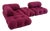 Camaleonda Modular Sofa in Bordeaux by Mario Bellini for B&B Italia, 2000s For Sale