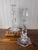 An elegant pair of vintage signed crystal candlesticks by Val Saint-Lambert, the renowned Belgian crystal manufacturer...