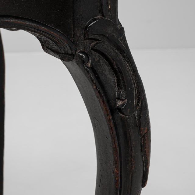 1880s French Wood Black Patinated Side Table For Sale - Image 11 of 18