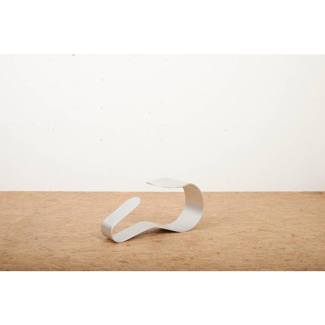 Bata Stool in Bent Aluminum with Perforated Seat by Roger Tallon For Sale - Image 11 of 11