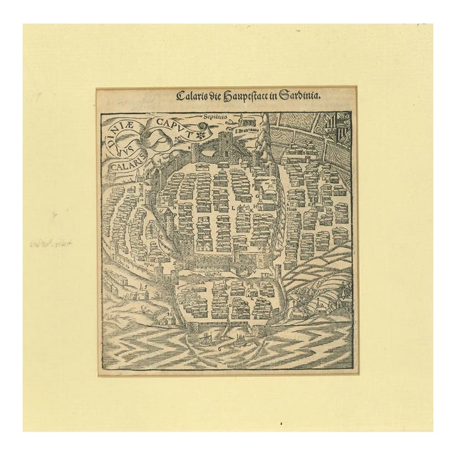 Unknown, Sardinia, Original Lithograph, 19th-Century For Sale