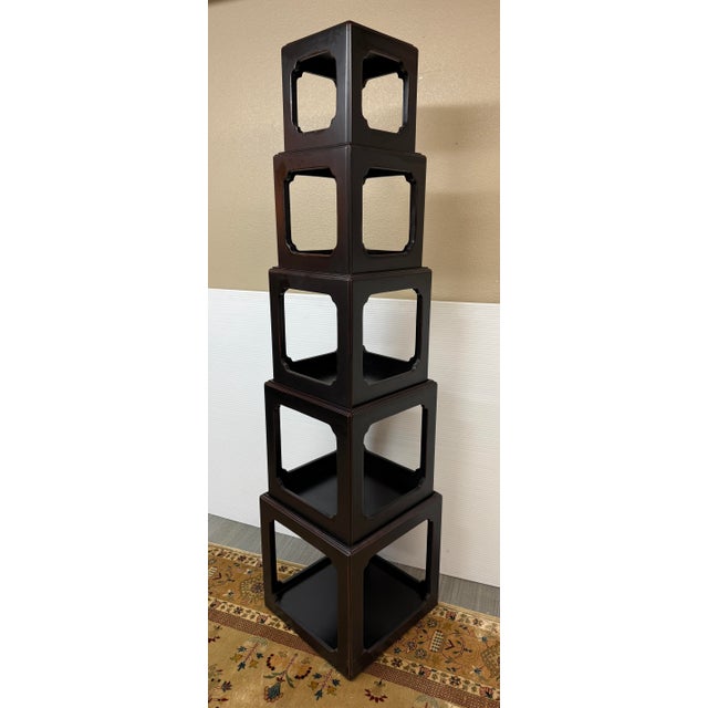 Design Plus Gallery presents a Set of Five Stacking Boxes in Pagoda Style. The boxes all have similar proportions, getting...