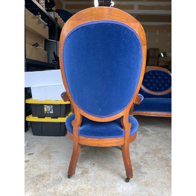 Late 19th Century Victorian Loveseat & Chair For Sale In Baltimore - Image 6 of 7