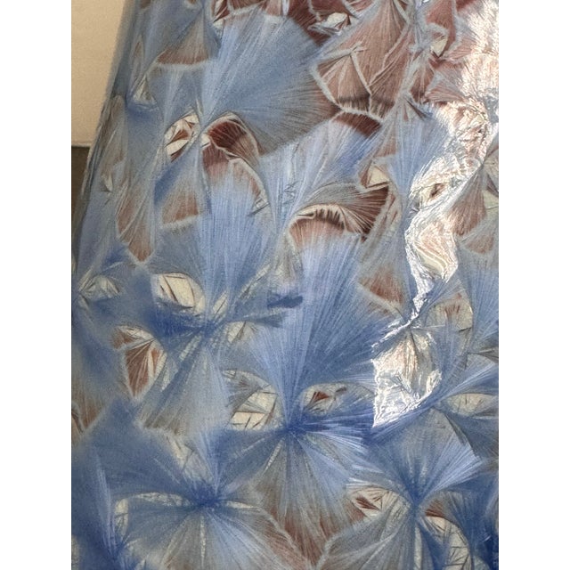 Art Deco Honshin Fine Art Crystalline Glazing Porcelain Vase For Sale - Image 3 of 12