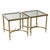 French Vintage Mid-Century Brass & Glass End Tables For Sale - Image 10 of 10