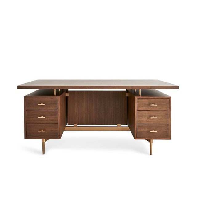 New Mid-Century Modern Enterprise Desk by Uttermost/Revelation For Sale - Image 10 of 12