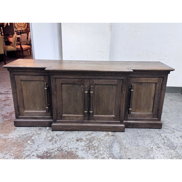 English Restoration Hardware 20th Century English Media Console For Sale - Image 3 of 12