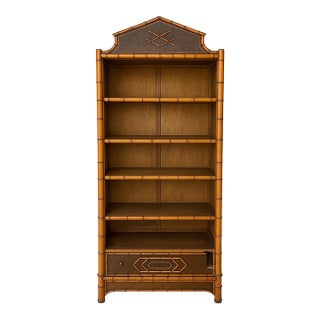 French Maple Faux Bamboo Bookcase, 1880's For Sale