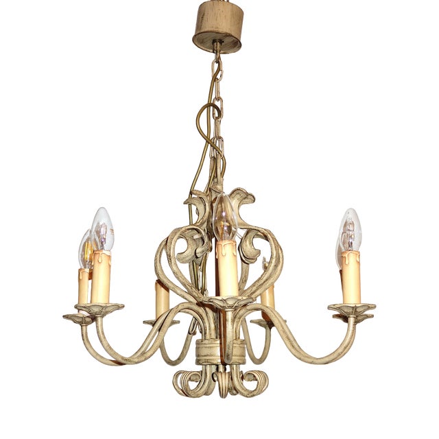 Wrought Iron Ceiling Lamp from Koch & Sons, 1960s For Sale