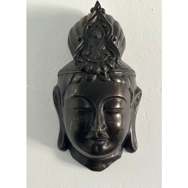 Heavy iron mask with artist stamp on the interior. Some surface scratches - overall great condition. The second to last...