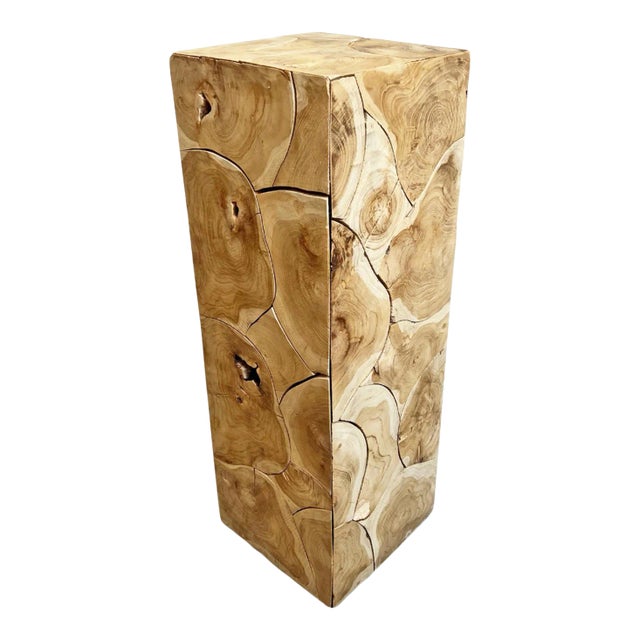 Raw Teak Root Pedestal Table For Sale