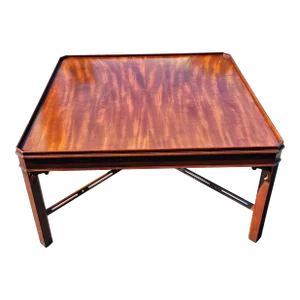 20th Century George III Style Mahogany Square Coffee Table