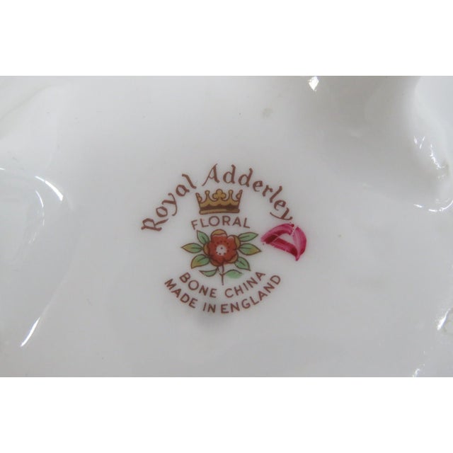 Royal Adderley Bone China Floral Basket of Roses Figurine Made in England 5054b For Sale - Image 11 of 18