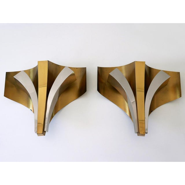 Large Mid-Century Modern Brass Sconces by Maison Baguès, Paris, 1960s, Set of 2 For Sale - Image 15 of 18