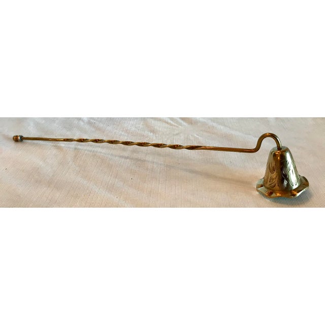 Vintage Etched Brass Candle Snuffer Chairish