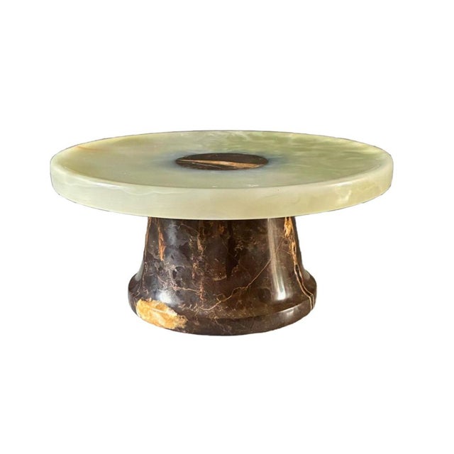 Fruit Bowl Plate in Onyx and Marble by Forzini For Sale - Image 10 of 10