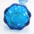 Glass Mid Century Swung Vase 5 Fingers Sapphire Blue For Sale - Image 7 of 7