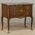 Antique French Louis XVI Style Marquetry Marble Top Commode For Sale - Image 4 of 18