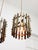 Vintage Italian Brass Cage Pendant Lamps, 1970s, Set of 2 For Sale - Image 3 of 15
