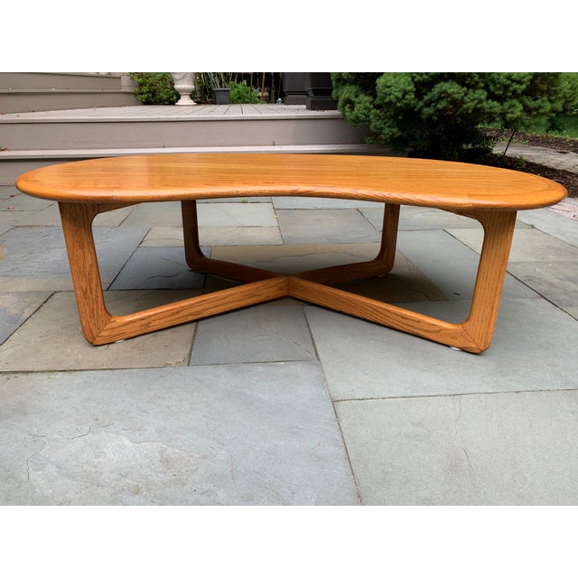 1970s Mid-Century Modern Lane Furniture Kidney Shaped ...