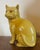 Late 19th Century Late 19th Century Qing Chinese Export Porcelain Figure of a Yellow Cat For Sale - Image 5 of 12