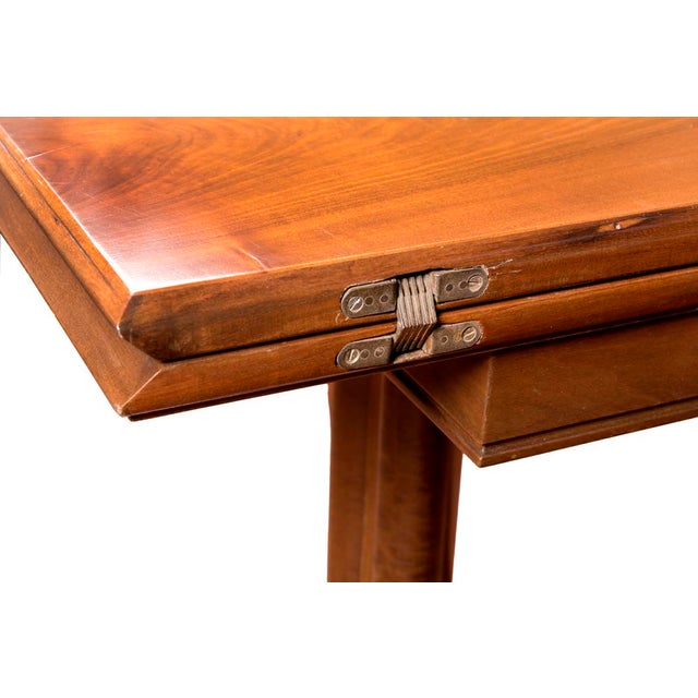Console Table in Walnut with Brass Legs by Gio Ponti, 1950s For Sale - Image 14 of 17
