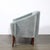 Art Deco Scroll Form Lounge Chair W/ Walnut Supports & Powder-Blue Velvet Mohair For Sale In New York - Image 6 of 13