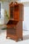 Traditional Vintage Georgian Revival Flame Mahogany Secretary Desk Bookcase With Glass Doors, Circa 1940s–1950s For Sale - Image 3 of 18