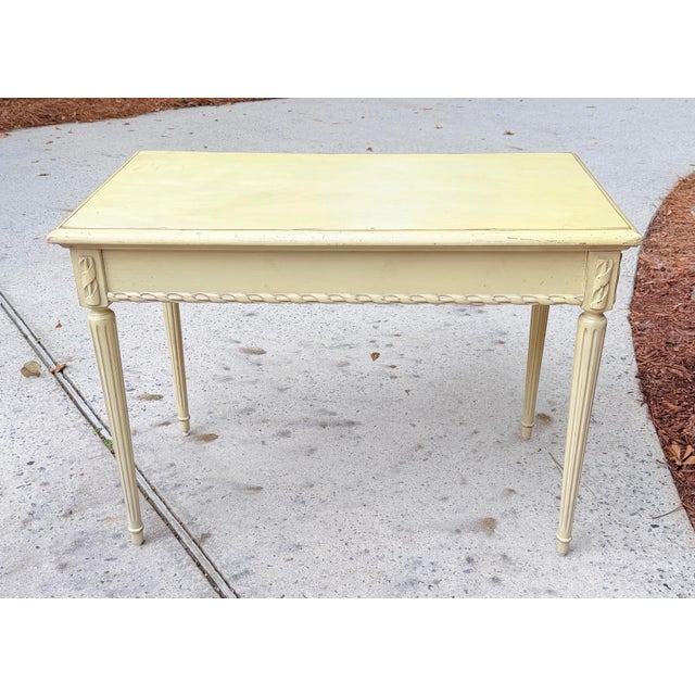 Shabby Chic Shabby Chic Distressed Writing Table For Sale - Image 3 of 12
