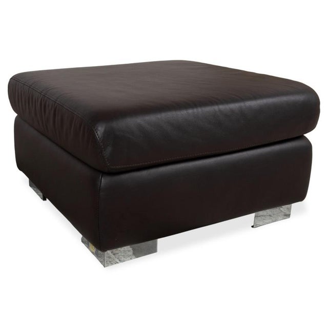 Animal Skin Courage Ottoman in Leather from Ewald Schillig For Sale - Image 7 of 7