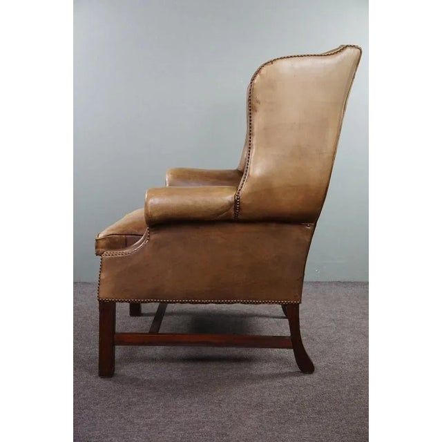Vintage Club Chair in Leather For Sale - Image 5 of 9