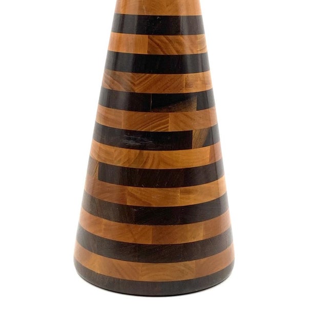 Wooden Cone Sculpture from Salmistraro Italy, 1970s For Sale - Image 15 of 18
