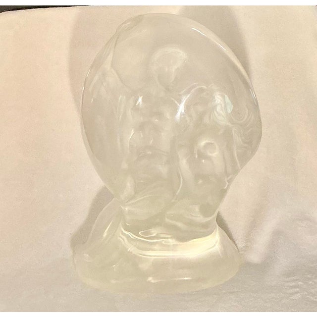 Hart Associates Frederick Elliot Hart Clear Acrylic Sculpture, Signed For Sale - Image 4 of 12