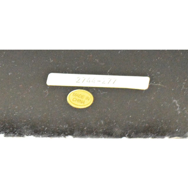 Asian Tri-Fold Hand Painted Lacquer Room Divider For Sale - Image 11 of 12