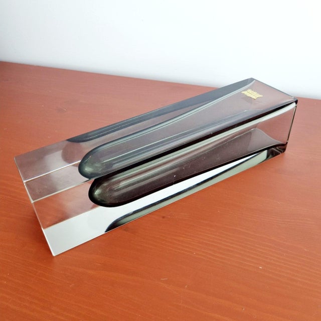 Large Sommerso Murano Glass Vase by Flavio Poli for Alessandro Mandruzzato, 1960s For Sale - Image 4 of 13