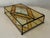 Metal Vintage Art Deco Leaded Glass Footed Box With Mirrored Interior For Sale - Image 7 of 10