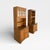 1990s Pair of Cottage Style Oak Hutch Cabinets With Glass Doors For Sale In Los Angeles - Image 6 of 18