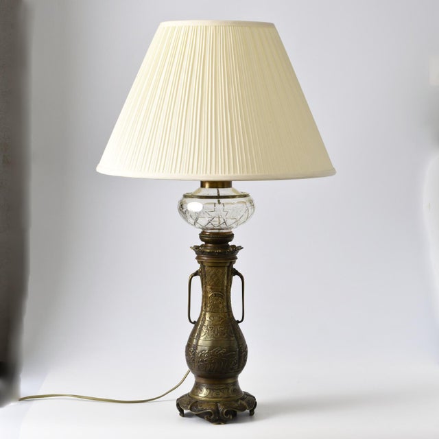 Antique Chinese Style Bronze Table Lamp by Auguste Delafontaine, 1800s For Sale - Image 17 of 17
