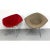 Authentic pair of Harry Bertoia Diamond Lounge Chairs, manufactured by Knoll and identified by the Knoll manufacturer's...