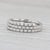 0.60ctw Diamond Wrap Coiled Band Bypass Ring 14k White Gold Flexible Size For Sale In Greensboro - Image 6 of 8