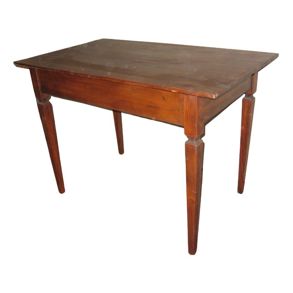 Vintage Rustic Wood Desktop Table Chairish