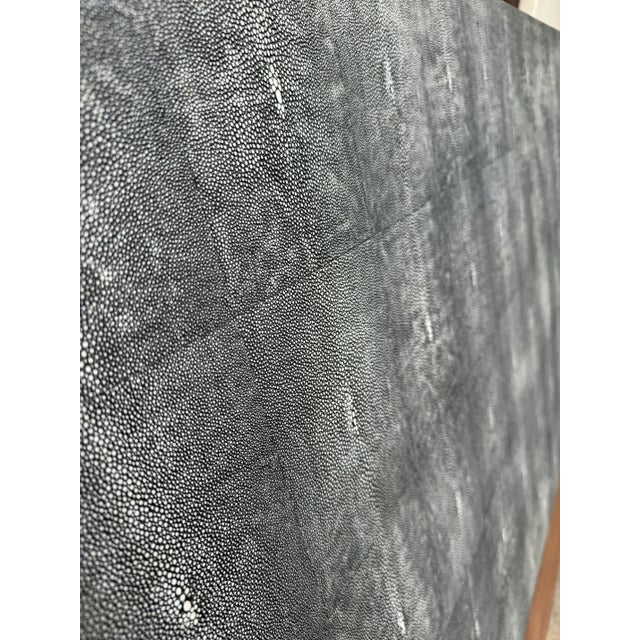 2020s Shagreen Cal King Headboard by Made Goods For Sale - Image 5 of 6