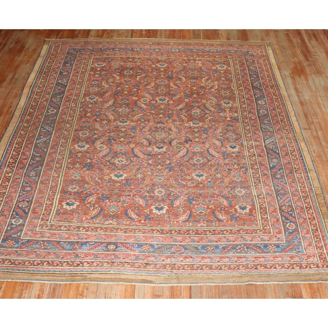 Antique Zabihi Collection Persian Bakshaish Rug - 8'8" x 11' For Sale - Image 11 of 12