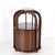 Charming and unique vintage Japanese mini bar on wheels with three wooden and brass doors. This high-quality bar is very...